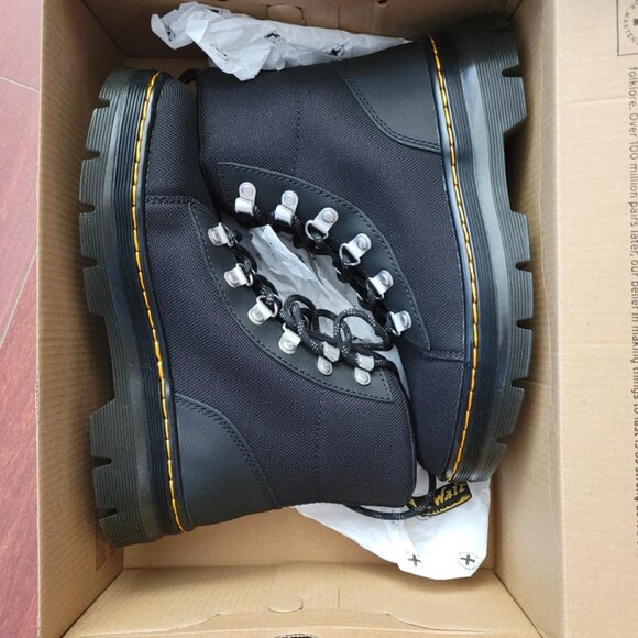 Dr. Martens Combs Women's Poly Casual Boots - Black - Picture 2 of 6